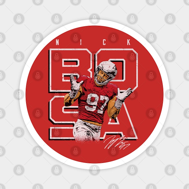 Nick Bosa San Francisco Shrugs Magnet by Chunta_Design